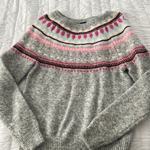 Gap Mohair and Wool blend size M gray sweater.